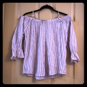 Pink off the shoulder top